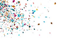 Confetti backgrounds paper white background. AI generated Image by rawpixel.