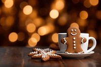 Gingerbread cookie christmas food. AI generated Image by rawpixel.
