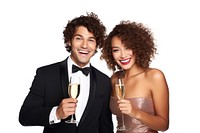 Champagne laughing drinking wedding. AI generated Image by rawpixel.