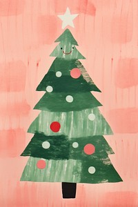 Christmas tree winter art celebration. AI generated Image by rawpixel.