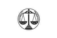 Libra logo symbol circle. AI generated Image by rawpixel.