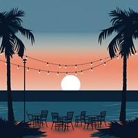 Party beach outdoors nature. AI generated Image by rawpixel.