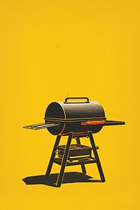 BBQ yellow bbq letterbox. AI generated Image by rawpixel.