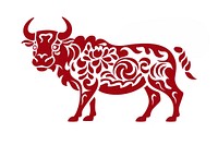 Chinese pictogram livestock buffalo cattle. AI generated Image by rawpixel.