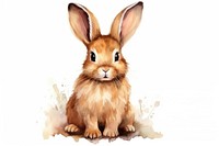 Cute rabbit rodent animal mammal. AI generated Image by rawpixel.