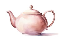 Teapot white background refreshment tableware. AI generated Image by rawpixel.