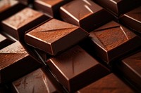 Chocolate bar pieces confectionery dessert cocoa. AI generated Image by rawpixel.