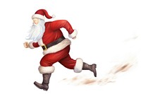Santa claus running christmas adult red. AI generated Image by rawpixel.