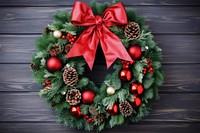 Christmas wreath plant illuminated celebration. AI generated Image by rawpixel.