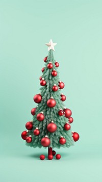 Christmas green plant tree. AI generated Image by rawpixel.