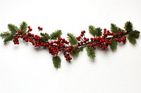 Christmas garland christmas cherry plant. AI generated Image by rawpixel.