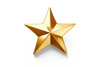 Golden star symbol white background celebration. AI generated Image by rawpixel.