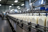 Factory dairy milk manufacturing. AI generated Image by rawpixel.