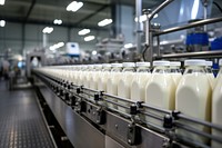 Factory dairy milk manufacturing. 