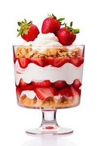 Strawberry parfait dessert sundae fruit. AI generated Image by rawpixel.