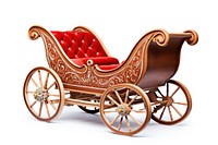 Christmas sleigh carriage vehicle wheel. AI generated Image by rawpixel.