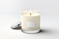 Candle white background lighting cylinder. AI generated Image by rawpixel.