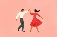 Couple dancing adult togetherness affectionate. AI generated Image by rawpixel.
