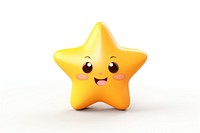 Star emoji white background anthropomorphic confectionery. AI generated Image by rawpixel.
