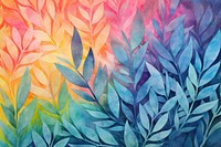 Leaf pattern painting backgrounds texture. 