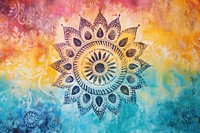 Boho pattern backgrounds painting art. AI generated Image by rawpixel.
