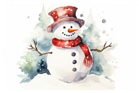 A white snowman winter representation celebration. AI generated Image by rawpixel.