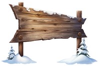 Wooden sign outdoors white snow. AI generated Image by rawpixel.