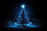 Christmas glowing light night. AI generated Image by rawpixel.