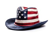 America flag hat white background patriotism. AI generated Image by rawpixel.