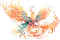 PNG Chinese phoenix pattern creativity abstract. AI generated Image by rawpixel.