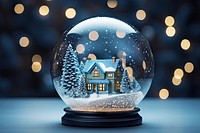 Christmas sphere light night. AI generated Image by rawpixel.