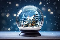 Christmas sphere winter light. AI generated Image by rawpixel.