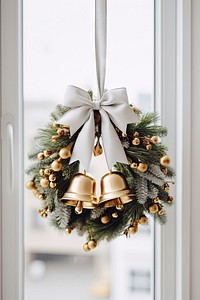 Christmas wreath christmas bell anticipation. 