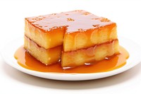 Nian gao dessert food white background. AI generated Image by rawpixel.
