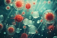 Virus underwater jellyfish nature. AI generated Image by rawpixel.