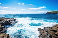 Horizon ocean outdoors nature. AI generated Image by rawpixel.