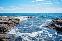 Horizon ocean outdoors nature. AI generated Image by rawpixel.