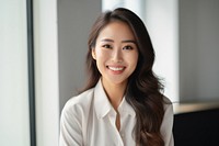 Business woman adult smile happy. AI generated Image by rawpixel.