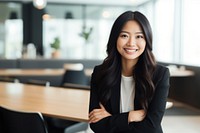Business woman office adult smile. AI generated Image by rawpixel.