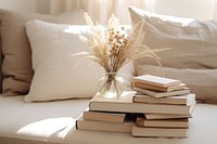 Books publication furniture pillow. AI generated Image by rawpixel.