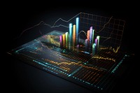 Diagram chart technology futuristic. 