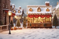 A Christmas background christmas decoration festival. AI generated Image by rawpixel.