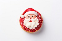 Santa donut dessert icing food. AI generated Image by rawpixel.