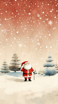 Santa cause christmas celebration outdoors. AI generated Image by rawpixel.