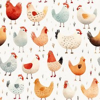 Chicken pattern backgrounds wallpaper. 