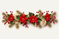 Christmas Garland decoration christmas flower. AI generated Image by rawpixel.