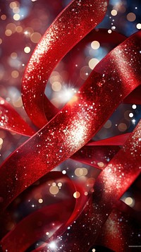 Christmas glitter backgrounds christmas ribbon. AI generated Image by rawpixel.