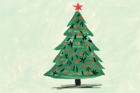 Christmas tree christmas drawing winter. AI generated Image by rawpixel.