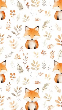 Fox pattern backgrounds graphics. AI generated Image by rawpixel.