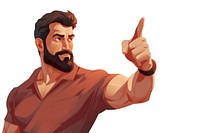 Man pointing finger adult gesturing portrait. AI generated Image by rawpixel.